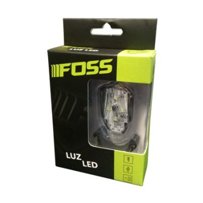 luz led foss blanca delantera usb 50 lumens