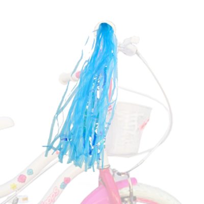 Flecos decorativos para manubrio de bicicleta infantil