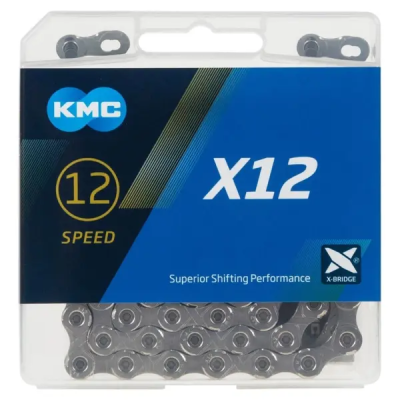 CADENA 12VEL KMC X12 TAIWAN SILVER/GRAY 126L