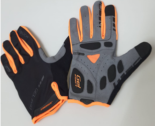 GUANTES LARGOS BEST GEL TOUCH T/M NEGRO/NARANJA