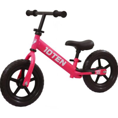 bicicleta aprendizaje 10ten aro 12 rosada con ruedas eva y rodamientos