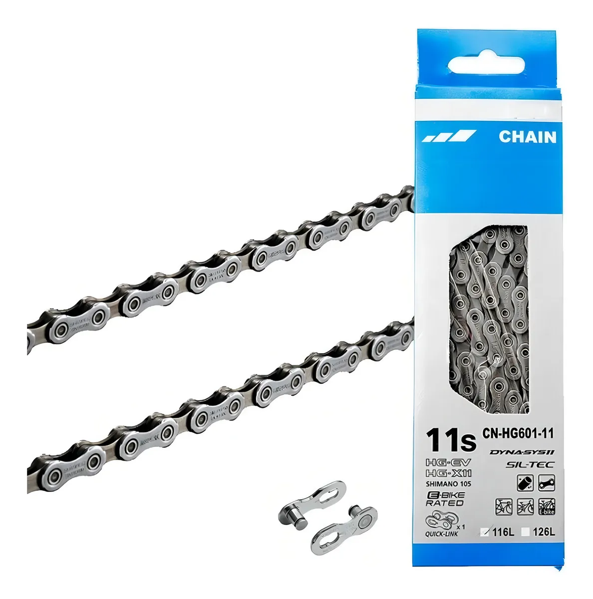 cadena shimano cn-hg601-11 11 velocidades hyperglide