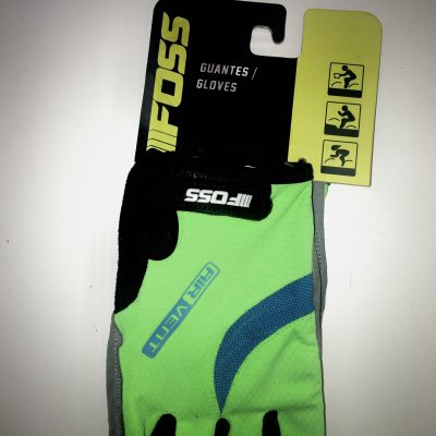 GUANTE FOSS CORTO PADDED GEL GREEN/BLUE T/XL 20213