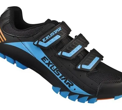 ZAPATILLA EXUSTAR E-SM308A VELCRO N37 AZUL/NARANJO/NEGRO.