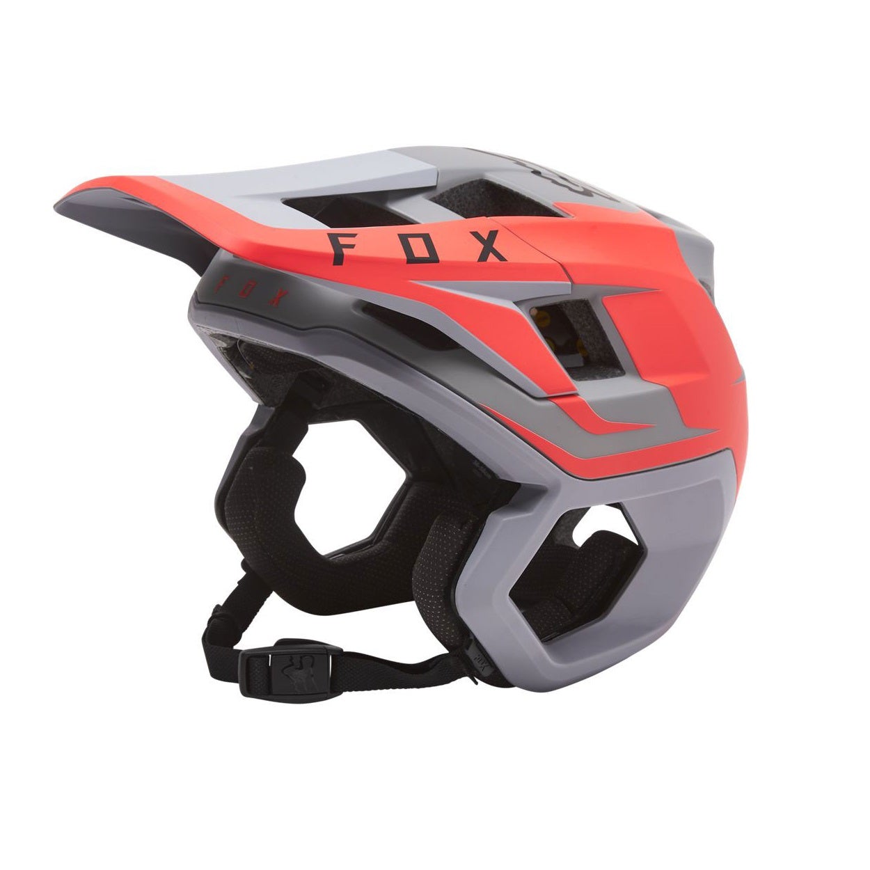 CASCO FOX DROPFRAME PRO SIDESWIPE MIPS T/M GRIS/NARANJO