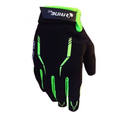 GUANTE RIDE LARGO GEL TOUCH BK/LIME T/M 16175