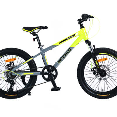 BICICLETA ARO 20 FOSS 7VEL. XC20 GRIS/FLUOR