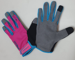 GUANTES LARGOS BEST TOUCH T/M CELESTE/ROSA