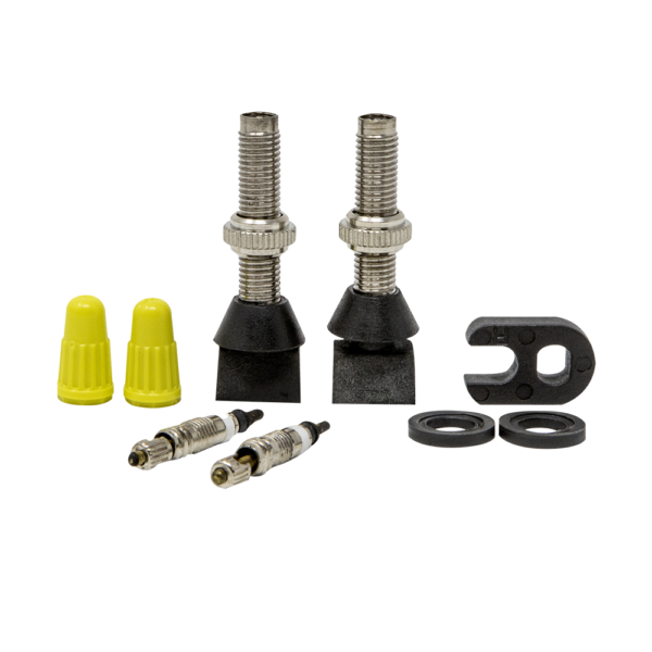 valvulas finas desmontables tubeless tubular con adaptador