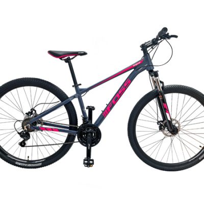 BICICLETA ARO 29 FOSS AQUA TS/M 15.5 21V ALUMINIO GRIS/FUCSIA 24026