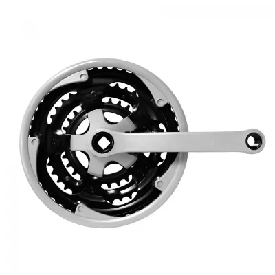 volante accura triple 48 38 28 170 grey acero con cubre