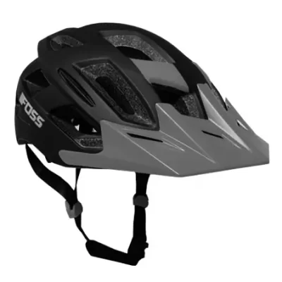 CASCO FOSS F7 BK-GREY M/L ENDURO C/LUZ LED 20253