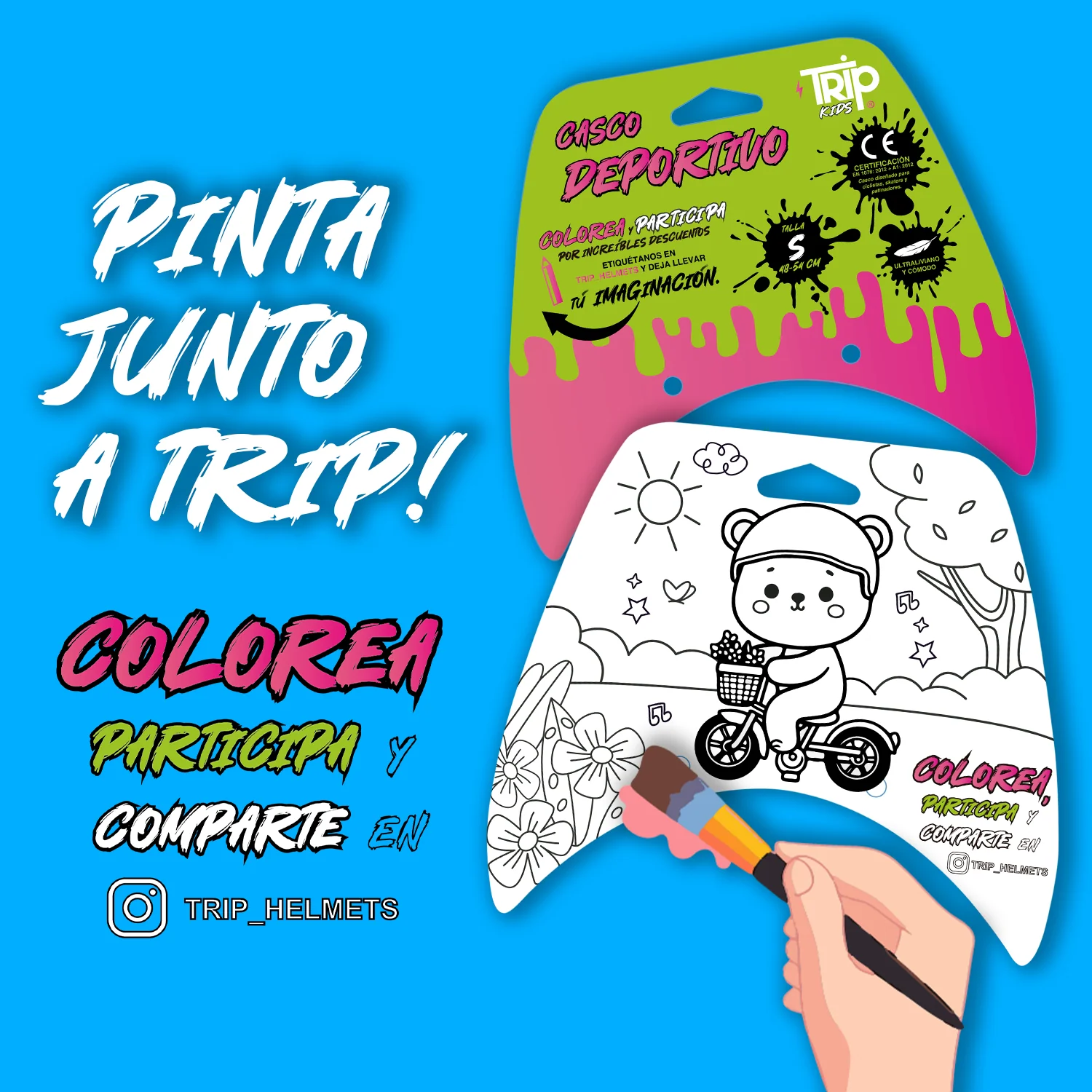 CASCO TRIP MAGIK NIÑA 48-54CM