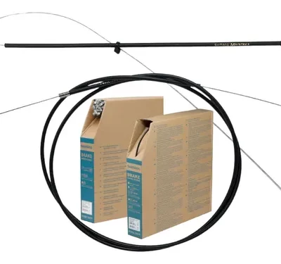 Set de funda y cables de frenos Shimano M System para bicicleta mtb delantero y trasero