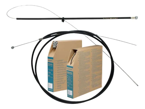 Set de funda y cables de frenos Shimano M System para bicicleta mtb delantero y trasero