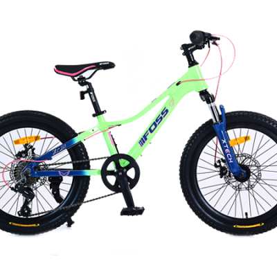 BICICLETA ARO 20 FOSS 7VEL. XC20 NIÑA LIMA/AZUL