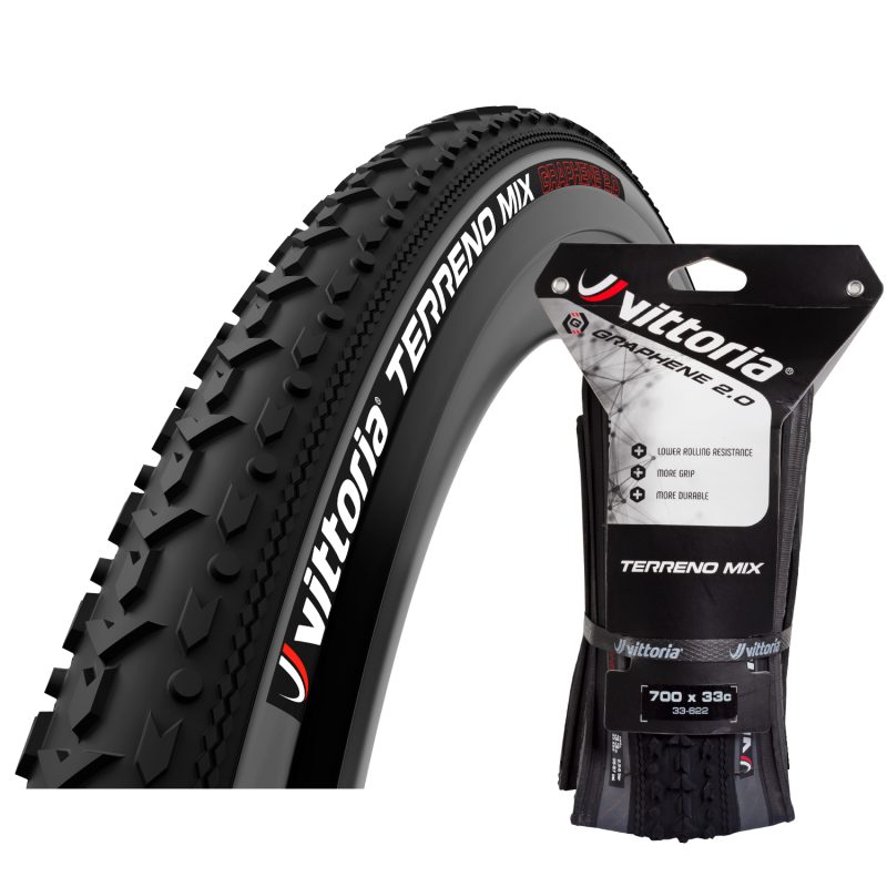 Pneumatico Vittoria Terreno Mix CX 700x33c Per Bicicletta Ghiaia E Ciclocross - Tubeless Ready