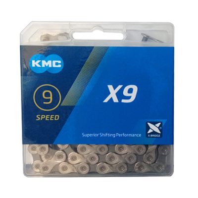 CADENA 9 VEL. KMC X9 SILVER/GREY 19007