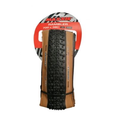 NEUMATICO 700 X 38 MAXXIS RAMBLER DUAL EXO TR TANWALL 60TPI 35-60PSI KEVLAR