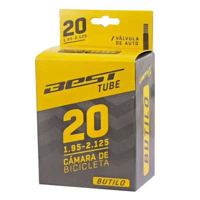 Cámara Best 20 x 1.95/2.125 válvula de auto 48 mm butyl sintético para bicicletas infantiles y carritos