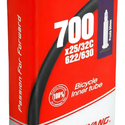 Cámara Chaoyang 700 x 25/32 válvula francesa 60 mm butyl sintético