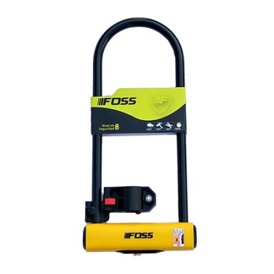 CANDADO U-LOCK FOSS 110X300MM AMARILLO 18029