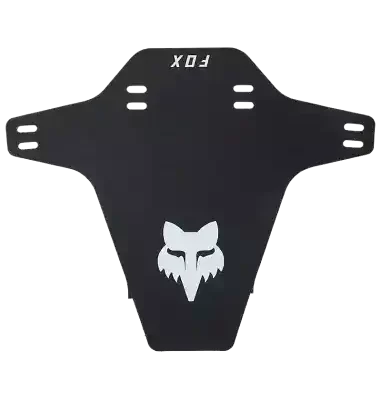 TAPABARRO FOX MUD GUARD DELANTERO NEGRO LOGO