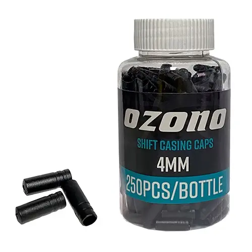 Tope de funda de cambios 4 mm en resina color negro para bicicleta