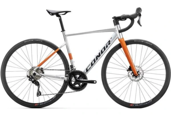 BICICLETA RUTA 700 2X12 CONOR RUSH T52 GRIS/NARANJA