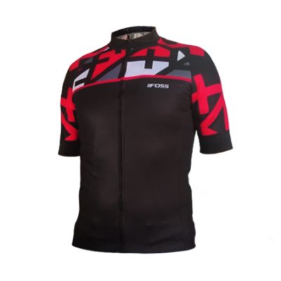 tricota ciclista foss black fuchsia para ciclismo