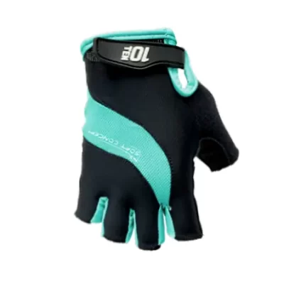 guantes cortos 10ten ts negro turquesa