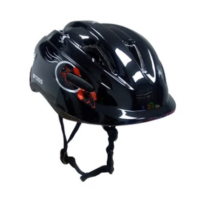 CASCO FOSS KIDS NIÑO NEGRO 44-48CM