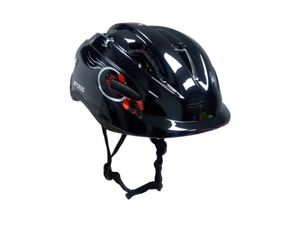 CASCO FOSS KIDS NIÑO NEGRO 44-48CM