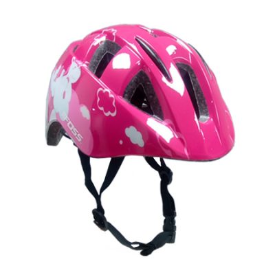 CASCO FOSS KIDS NIÑA PINK/WHITE 50-56CM